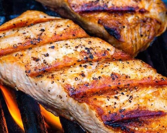 Grilled Salmon.