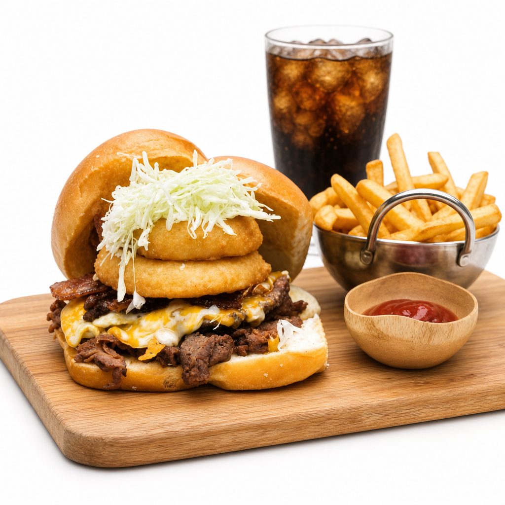 Hungry Boy Burger.